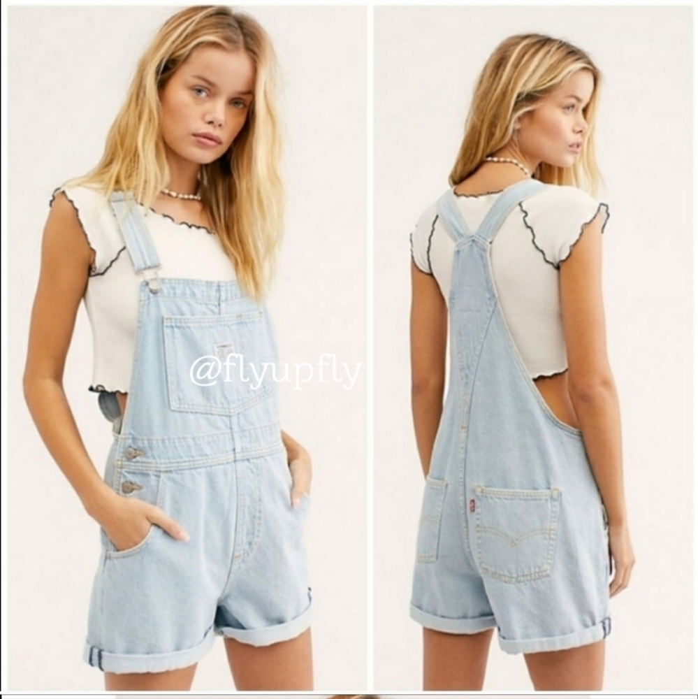 Levi's Shortalls Short Overalls - Picture 3 of 8